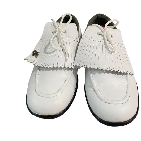 Vintage Ray Floyd Golf Shoes White Leather Fringe Classic Retro‎ Gorpcore 80s main image 9